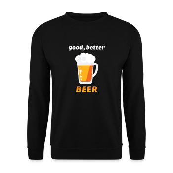 Bier Flsche Krug Saufen Junggesellenabschied 7 - Unisex Pullover - Schwarz - Vorne - Alina (178cm) & Michal (187cm)