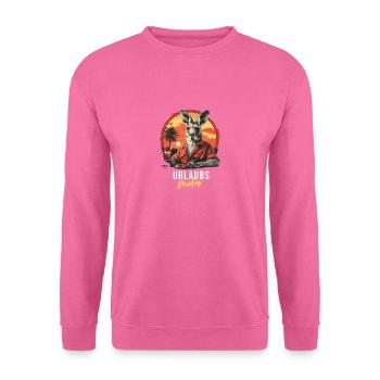 Känguru Faulenzer Urlaub Fun Strand Sommer Arbeit - Unisex Pullover - Pink - Vorne