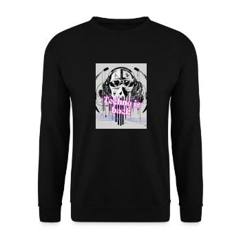 Techno is back - Unisex Pullover - Schwarz - Vorne - Alina (178cm) & Michal (187cm)