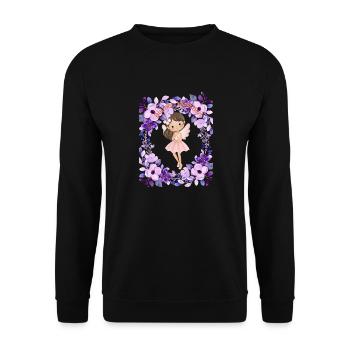Demoiselle d’honneur - Sweat-shirt Unisexe - noir - Devant - Alina (178cm) & Michal (187cm)