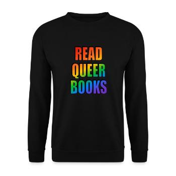 Lire des livres queer - Sweat-shirt Unisexe - noir - Devant - Alina (178cm) & Michal (187cm)