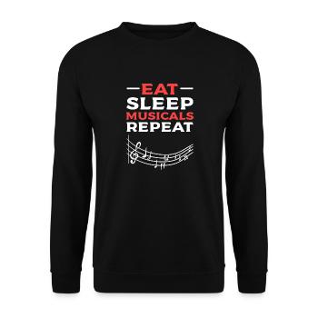 Theater Schauspiel Schauspieler Schauspielerin - Unisex Pullover - Schwarz - Vorne - Alina (178cm) & Michal (187cm)