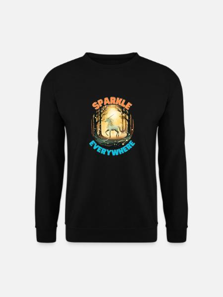 Licorne8 - Sweat-shirt Unisexe - noir