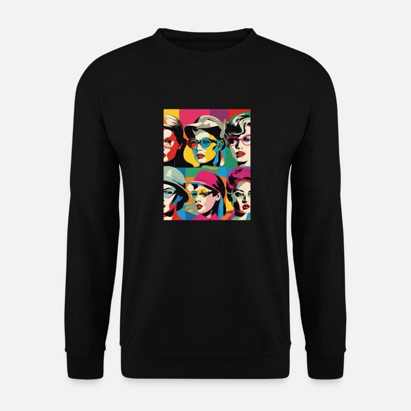 Pop-Art - Unisex Pullover - Schwarz