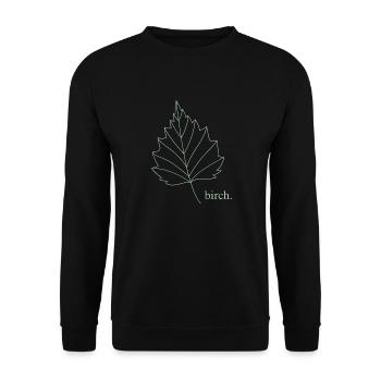 Bouleau. - Sweat-shirt Unisexe - noir - Devant - Alina (178cm) & Michal (187cm)