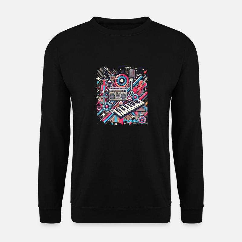 Amoureux e la Musique - Sweat-shirt Unisexe - noir