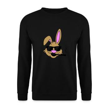 Articulation de lapin - Sweat-shirt Unisexe - noir - Devant - Alina (178cm) & Michal (187cm)