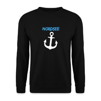 North Sea - Unisex Sweatshirt - black - Front - Alina (178cm) & Michal (187cm)