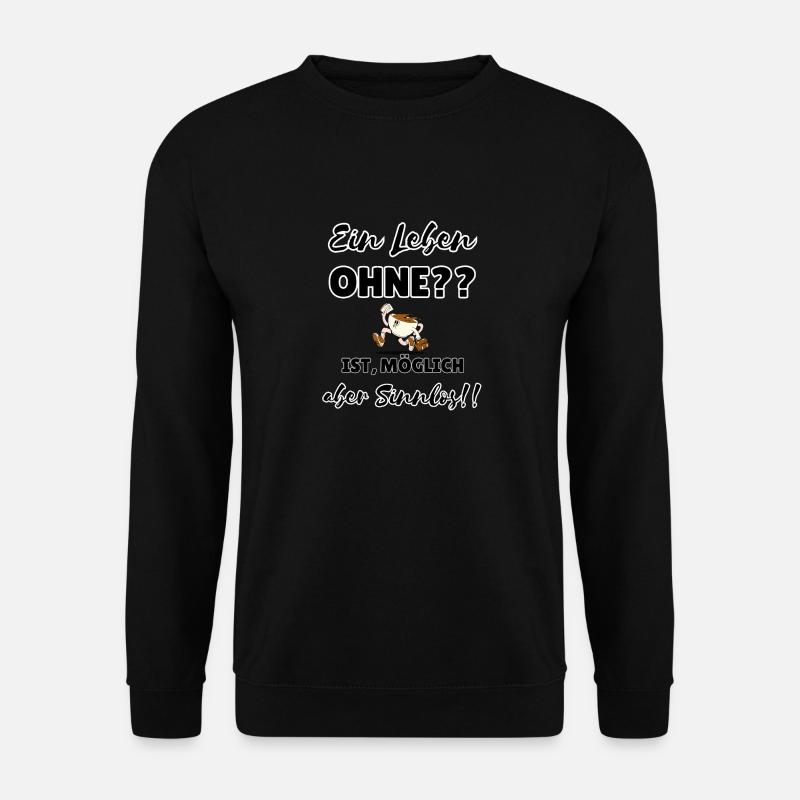 "Pointless without coffee" - Unisex Sweatshirt - black