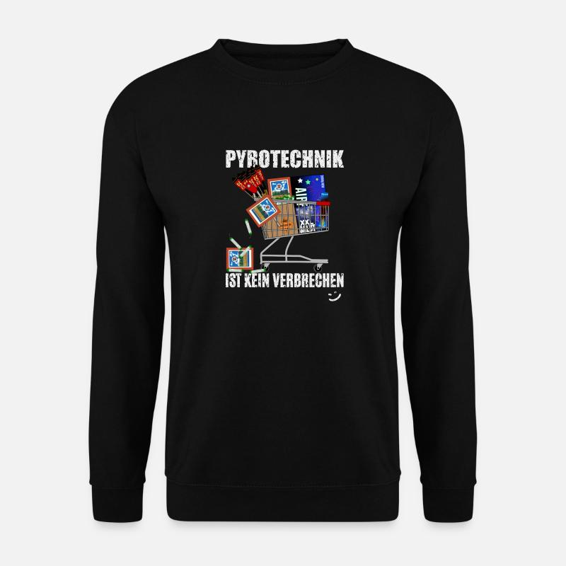 Pyrotechnik ist kein Verbrechen - Unisex Pullover - Schwarz