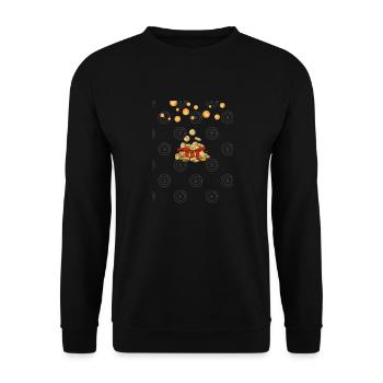 kryptoregen - Unisex Pullover - Schwarz - Vorne - Alina (178cm) & Michal (187cm)