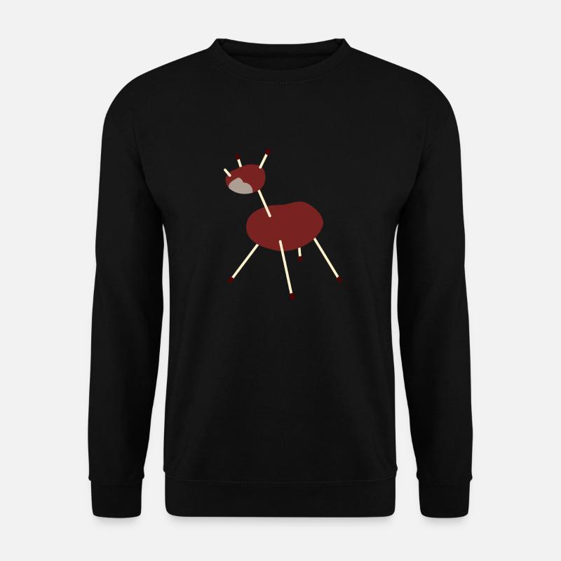 chestnut unicorn - Unisex Sweatshirt - black