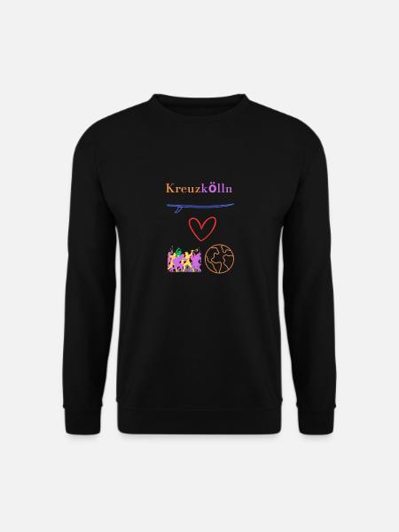 Kreuzkölln Lifestyle Leben im Kiez, Hipster, Hood - Unisex Pullover - Schwarz