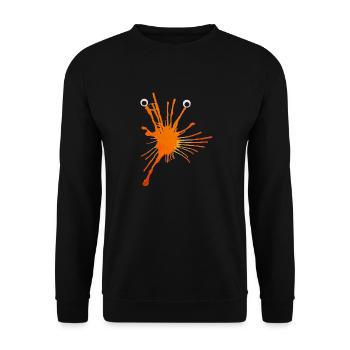 MonstRumms Nr.15 - Unisex Pullover - Schwarz - Vorne - Alina (178cm) & Michal (187cm)
