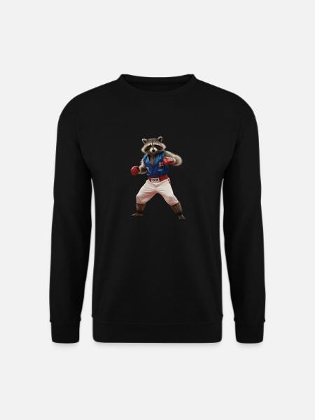 Sport-Waschbär - Unisex Pullover - Schwarz