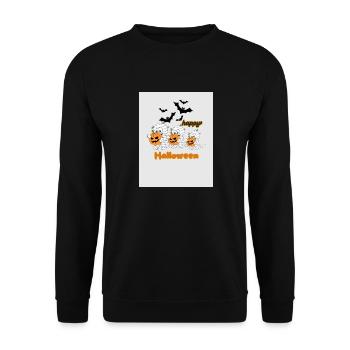 Halloween 🎃 - Unisex Sweatshirt - black - Front - Alina (178cm) & Michal (187cm)