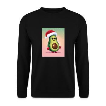 Weihnachten - Unisex Pullover - Schwarz - Vorne - Alina (178cm) & Michal (187cm)