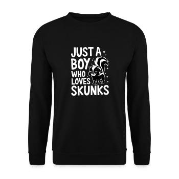 Animaux du zoo de mouffette - Sweat-shirt Unisexe - noir - Devant - Alina (178cm) & Michal (187cm)
