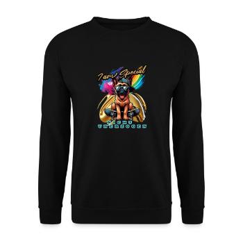 Je suis spécial. Pas sans instruction - Sweat-shirt Unisexe - noir - Devant - Alina (178cm) & Michal (187cm)