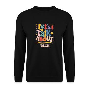 Parlons du design des passionnés de technologie - Sweat-shirt Unisexe - noir - Devant - Alina (178cm) & Michal (187cm)