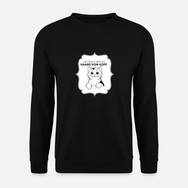 Katze Schneugger - Unisex Pullover - Schwarz