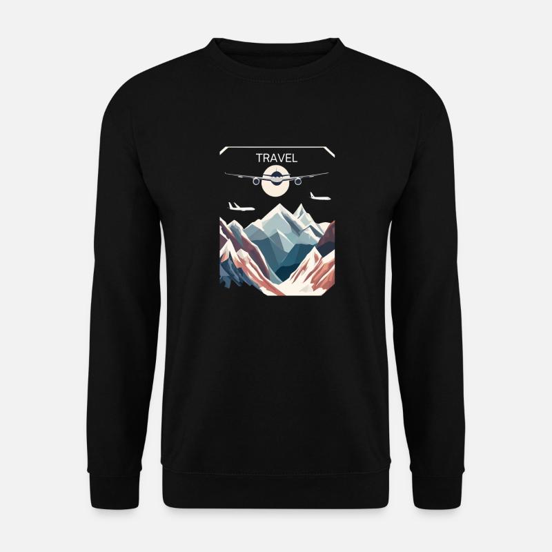 Reisen - Unisex Pullover - Schwarz