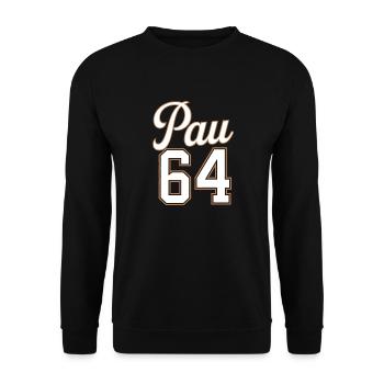 Pau 64 - Sweat-shirt Unisexe - noir - Devant - Alina (178cm) & Michal (187cm)