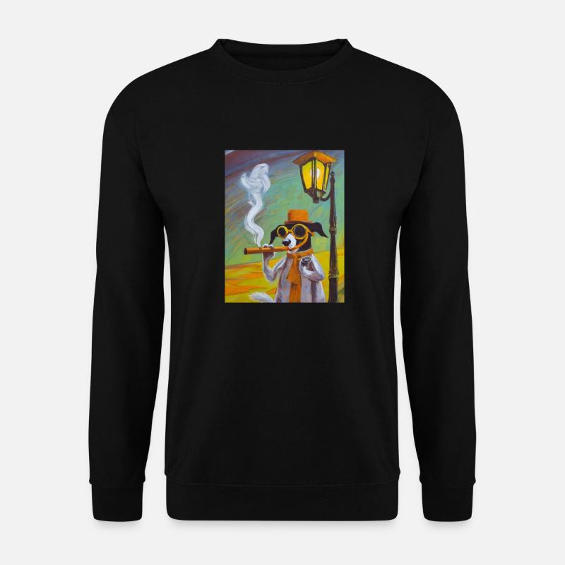 Vornehmer Hund - Unisex Pullover - Schwarz