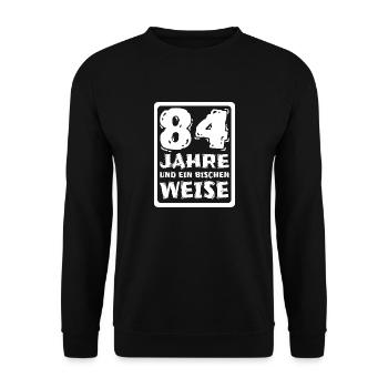 Proverb 84 - Unisex Sweatshirt - black - Front - Alina (178cm) & Michal (187cm)