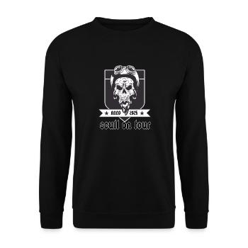 Scull on tour - Unisex Sweatshirt - black - Front - Alina (178cm) & Michal (187cm)