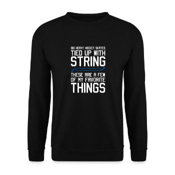 Hockey Skates Favorite Things - Unisex Sweatshirt - black - Front - Alina (178cm) & Michal (187cm)