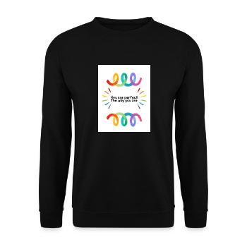 Proud - Unisex Pullover - Schwarz - Vorne - Alina (178cm) & Michal (187cm)