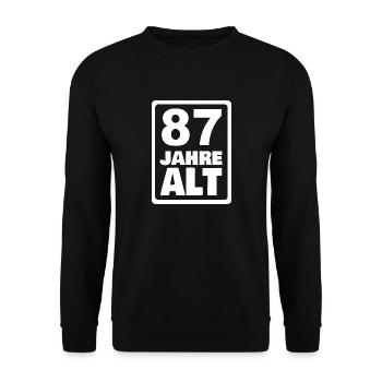 Year 87 - Unisex Sweatshirt - black - Front - Alina (178cm) & Michal (187cm)