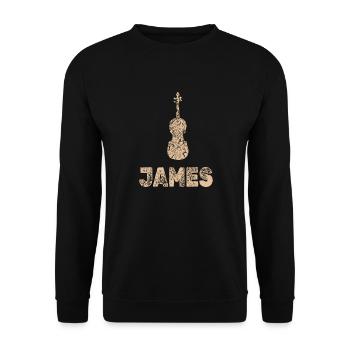 Viola James - Unisex Sweatshirt - black - Front - Alina (178cm) & Michal (187cm)