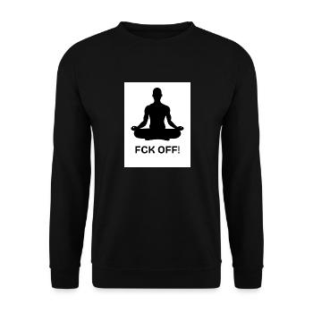 FCK OFF - Unisex Pullover - Schwarz - Vorne - Alina (178cm) & Michal (187cm)