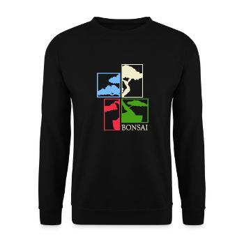 Bonsai Bonsai Show Shohin Japanese Bonsai Art - Unisex Sweatshirt - black - Front - Alina (178cm) & Michal (187cm)