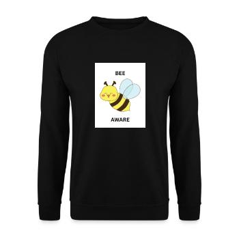 BEE - Unisex Pullover - Schwarz - Vorne - Alina (178cm) & Michal (187cm)