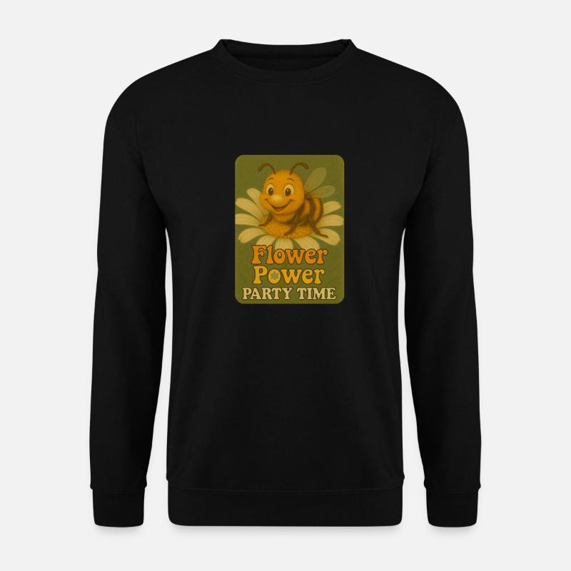 Bienen Party Time - Unisex Pullover - Schwarz