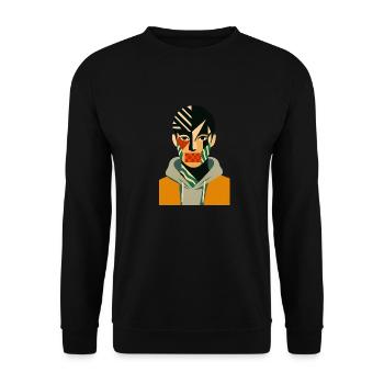 Cv dazzle style - Unisex Pullover - Schwarz - Vorne - Alina (178cm) & Michal (187cm)