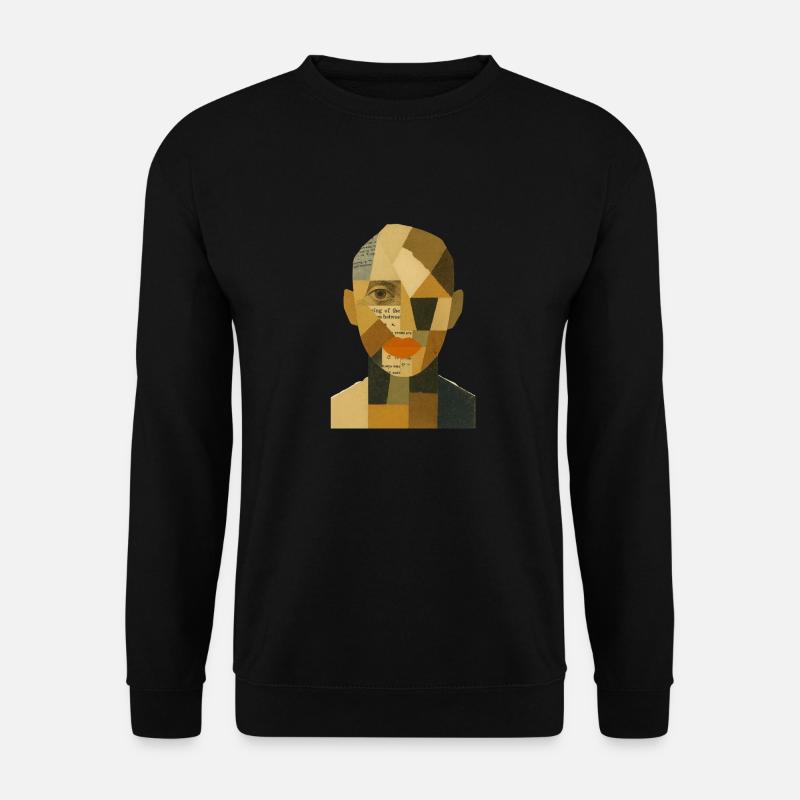 Face Abstract - Unisex Sweatshirt - black