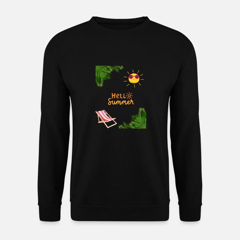 Hello Summer - Unisex Pullover - Schwarz