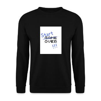 1000151359 - Unisex Pullover - Schwarz - Vorne - Alina (178cm) & Michal (187cm)