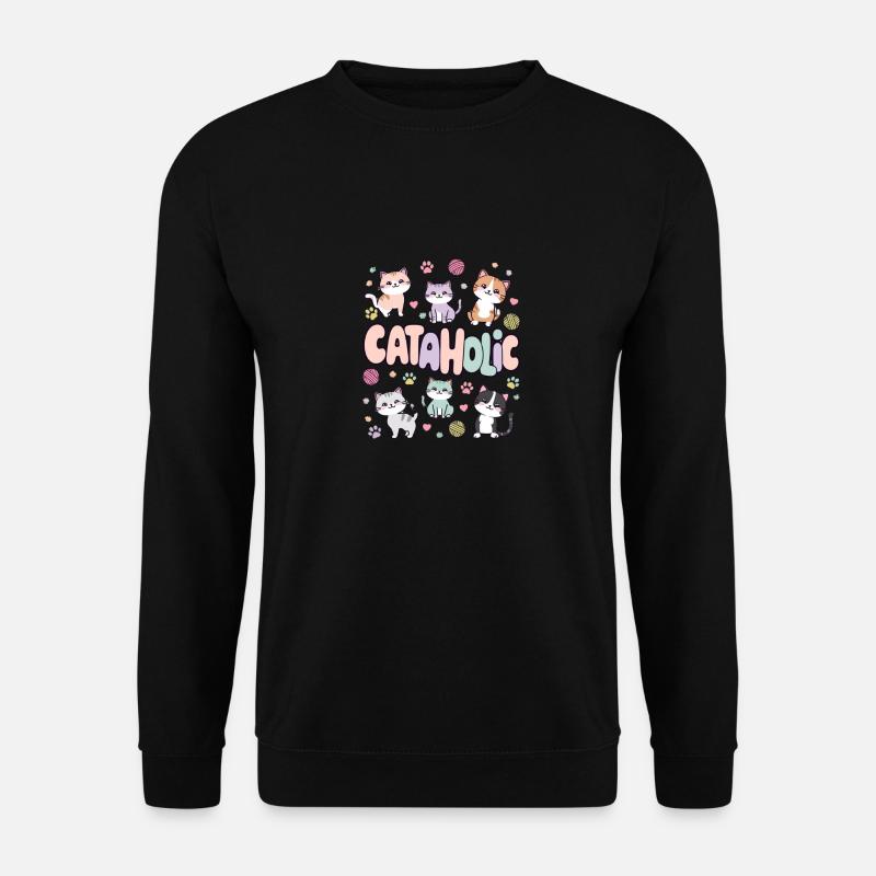 Chat Chaton Cadeau BD - Sweat-shirt Unisexe - noir