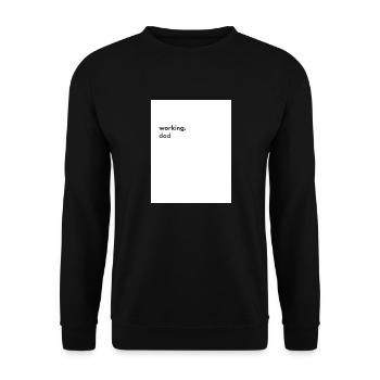Working.dad - Unisex Pullover - Schwarz - Vorne - Alina (178cm) & Michal (187cm)