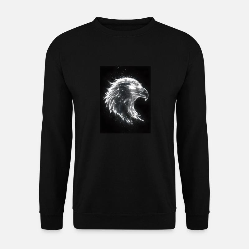 Eagle Silhouette Light Gift - Unisex Sweatshirt - black