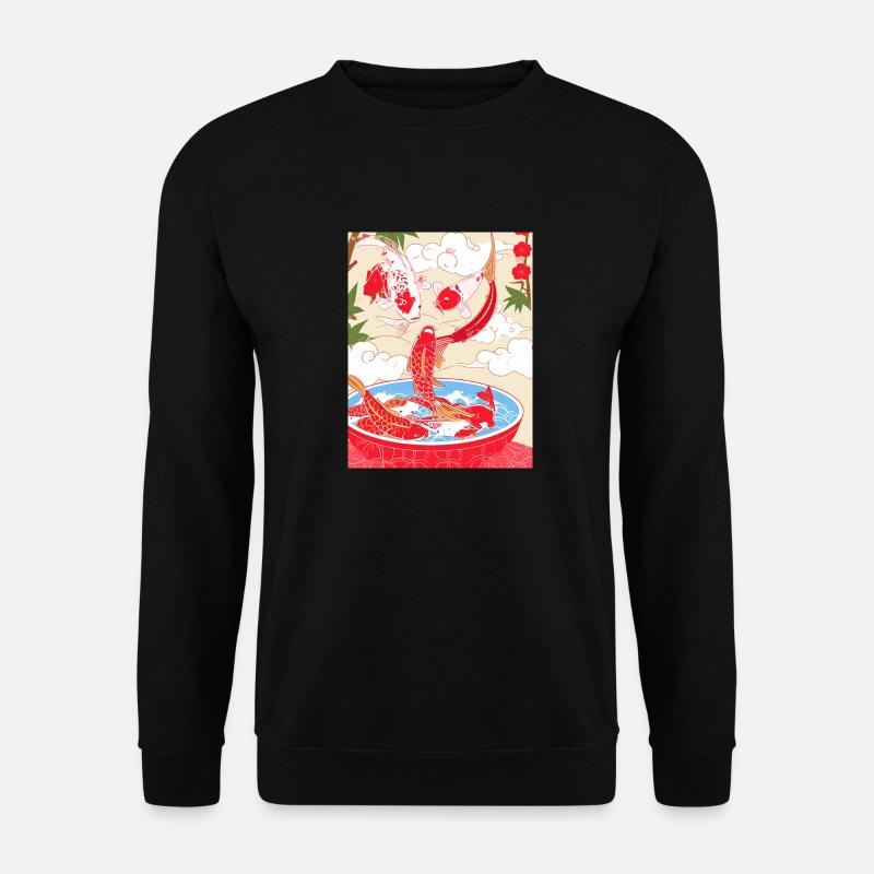 Japan ,Kawaii,anime,ramen,koi, kawaii - Unisex Pullover - Schwarz