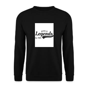 Gym Legends, Gym Tshirts, Bodybuilding - Unisex Pullover - Schwarz - Vorne - Alina (178cm) & Michal (187cm)