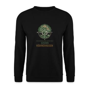 Ma boussole indique Rödinghausen - Sweat-shirt Unisexe - noir - Devant - Alina (178cm) & Michal (187cm)