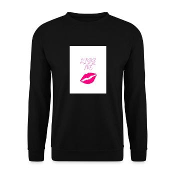 Kiss M e - Sweat-shirt Unisexe - noir - Devant - Alina (178cm) & Michal (187cm)