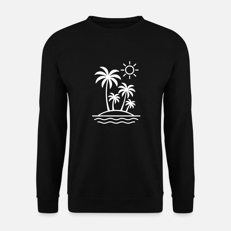 Island Summer Palm Trees - Unisex Sweatshirt - black